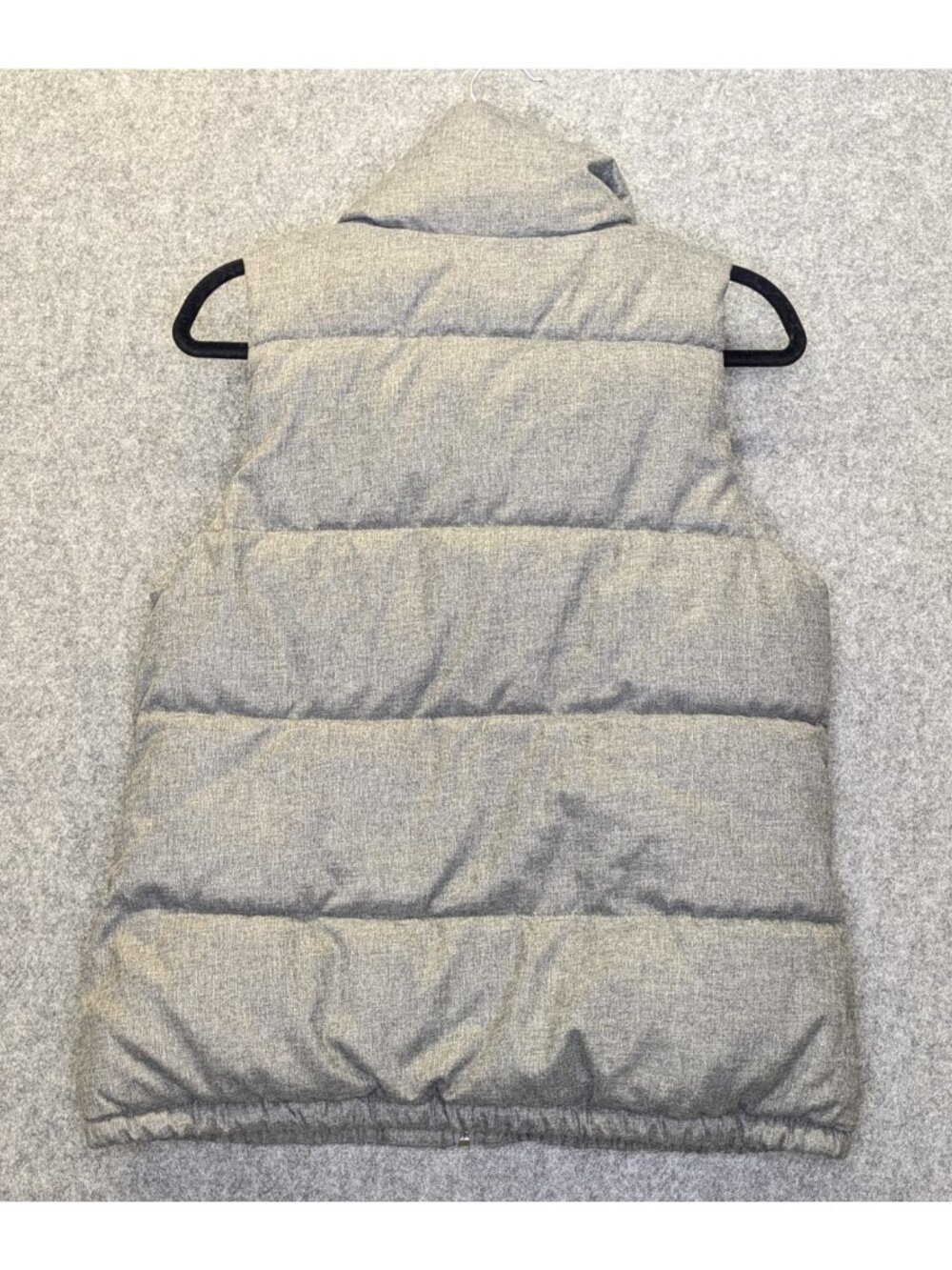 Old Navy Womens Medium Vest Gray Zip Front Warm Outerwear Puffer Jacket - Picture 6 of 8
